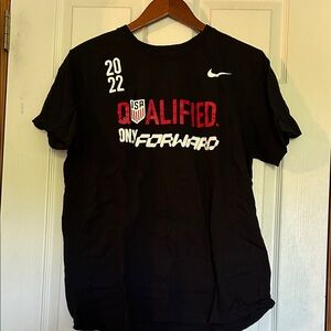 Nike Black US Soccer “Qualified' Graphic Tee